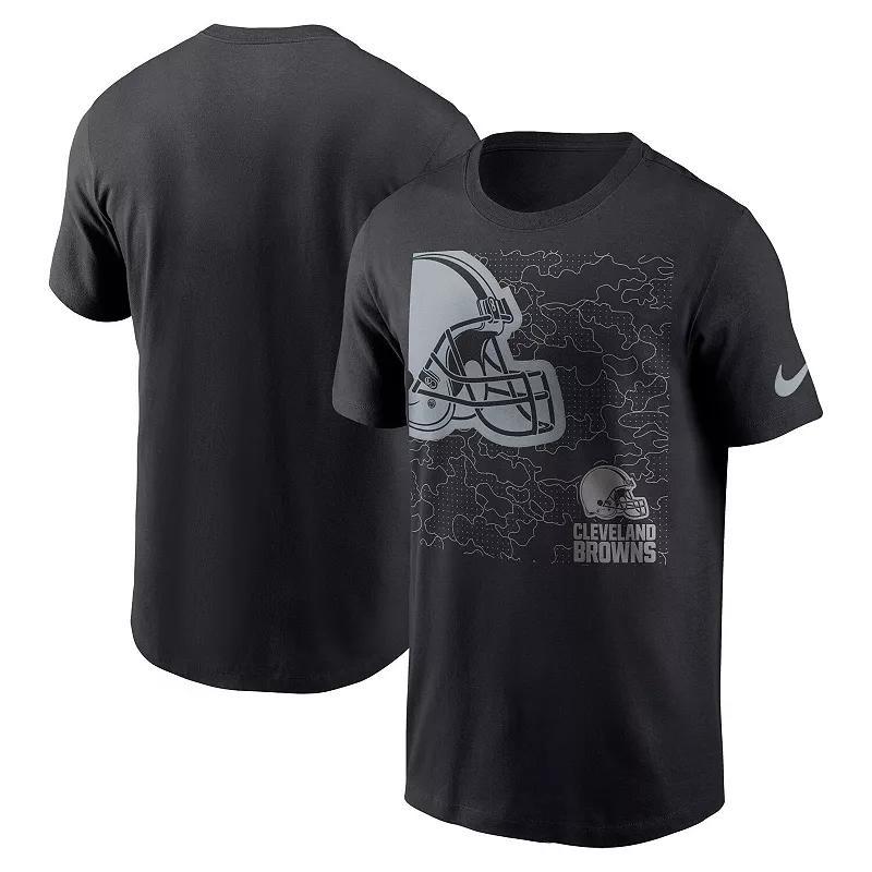 Mens Nike Black Cleveland Browns Rflctv T-shirt Product Image