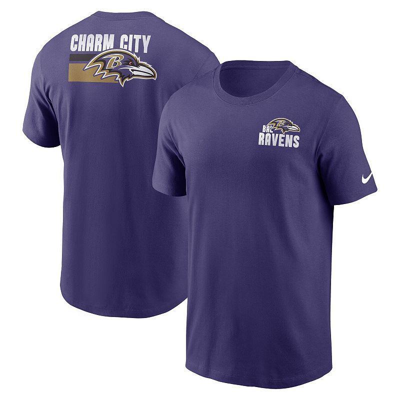 Mens Nike Purple Baltimore Ravens Blitz Essential T-Shirt Product Image