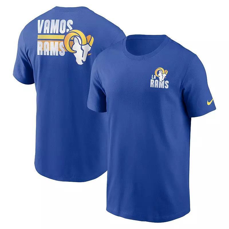 Mens Nike Anthracite Los Angeles Rams Blitz Essential T-Shirt Grey Product Image