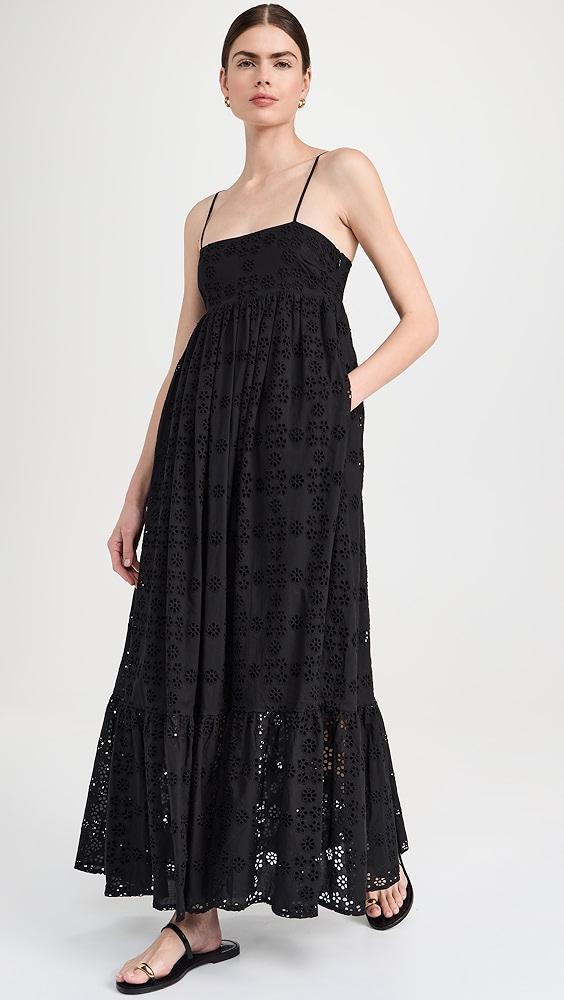 English Factory Embroidered Cotton Sleeveless Maxi Dress | Shopbop Product Image