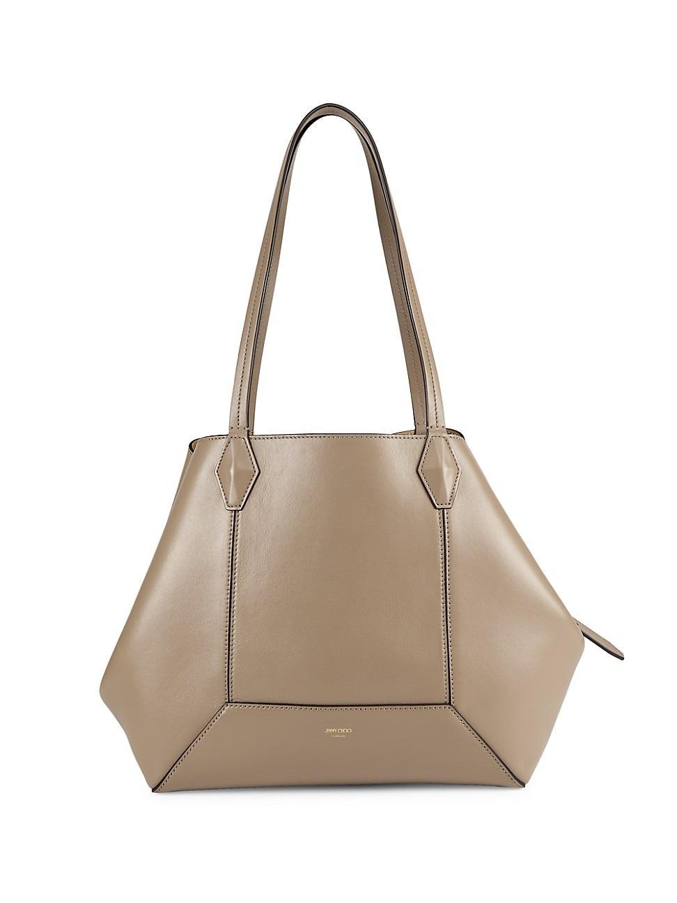 Womens Diamond Medium Leather Tote Bag Product Image