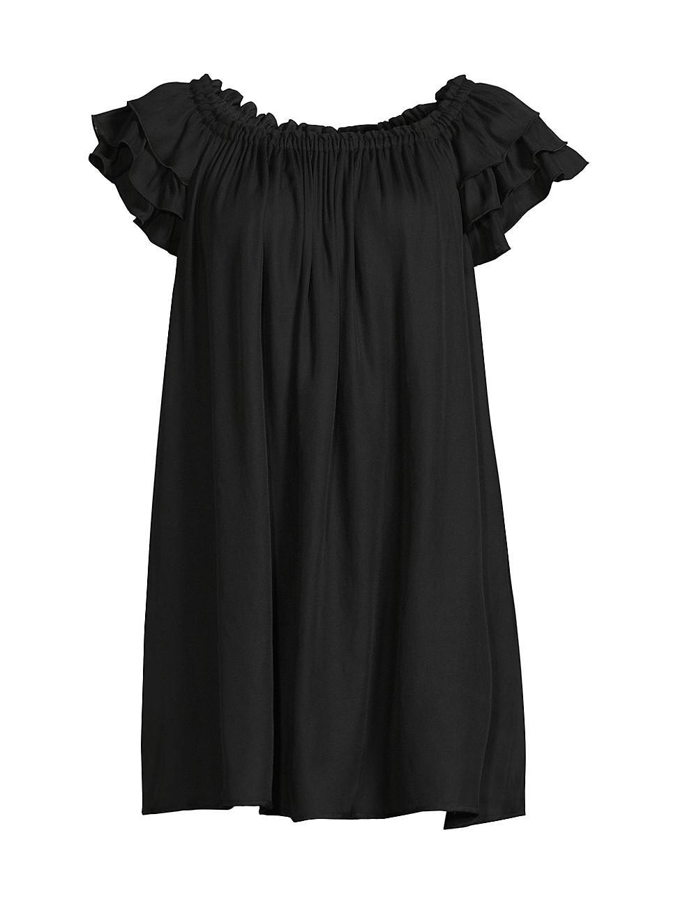 Womens Ruffle Shift Dress product image