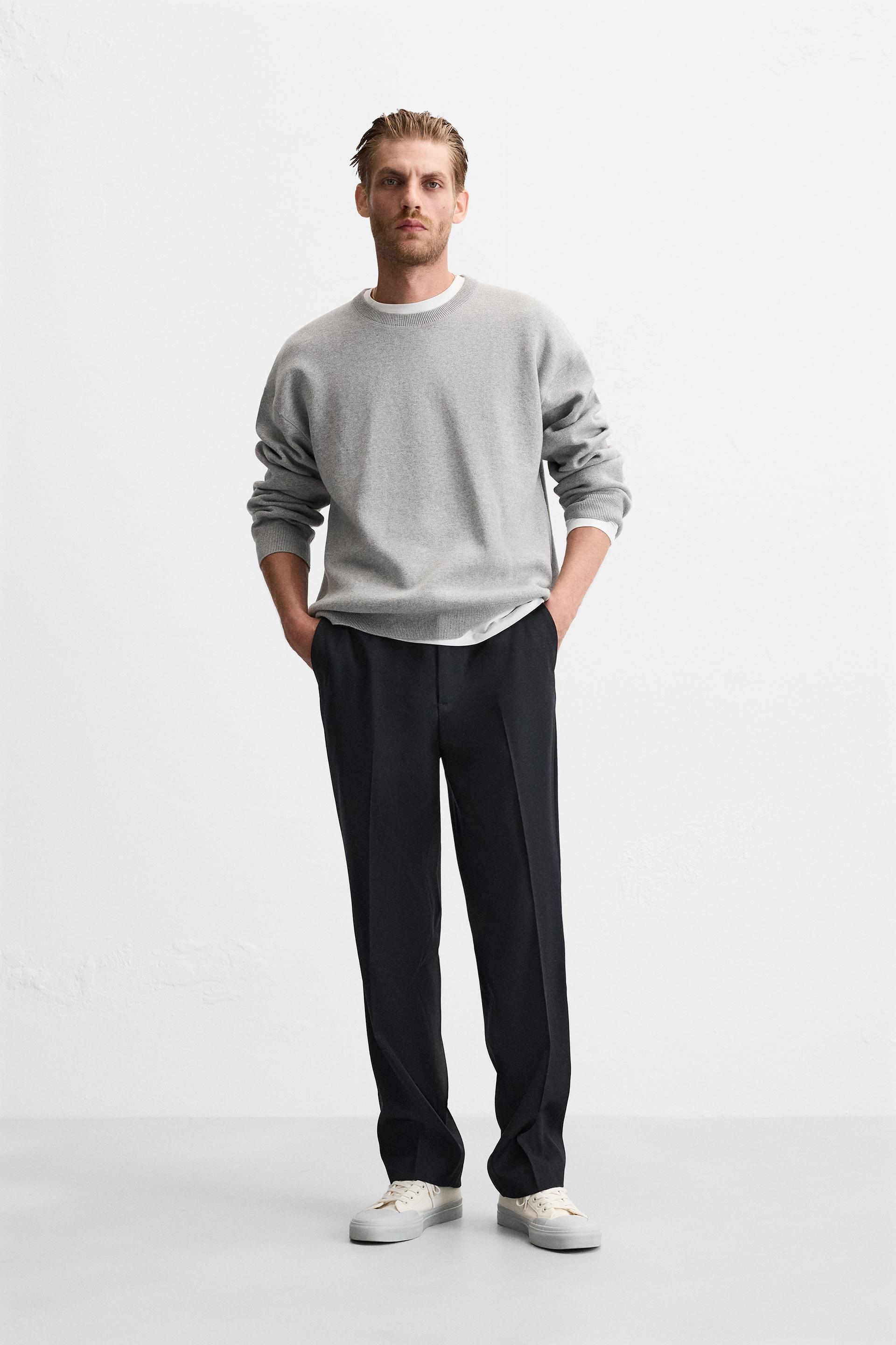 TEXTURED COTTON SWEATER Product Image