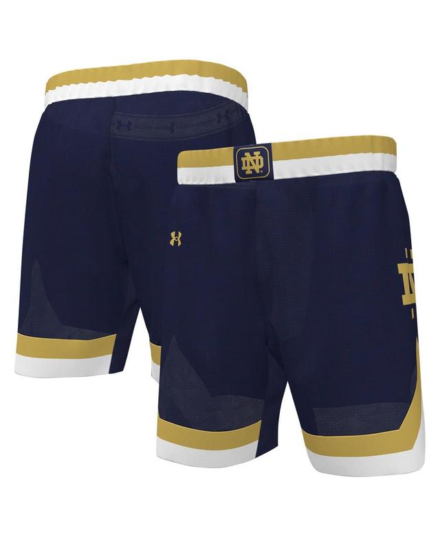 Mens Under Armour Notre Dame Fighting Irish Replica Basketball Shorts Blue Product Image