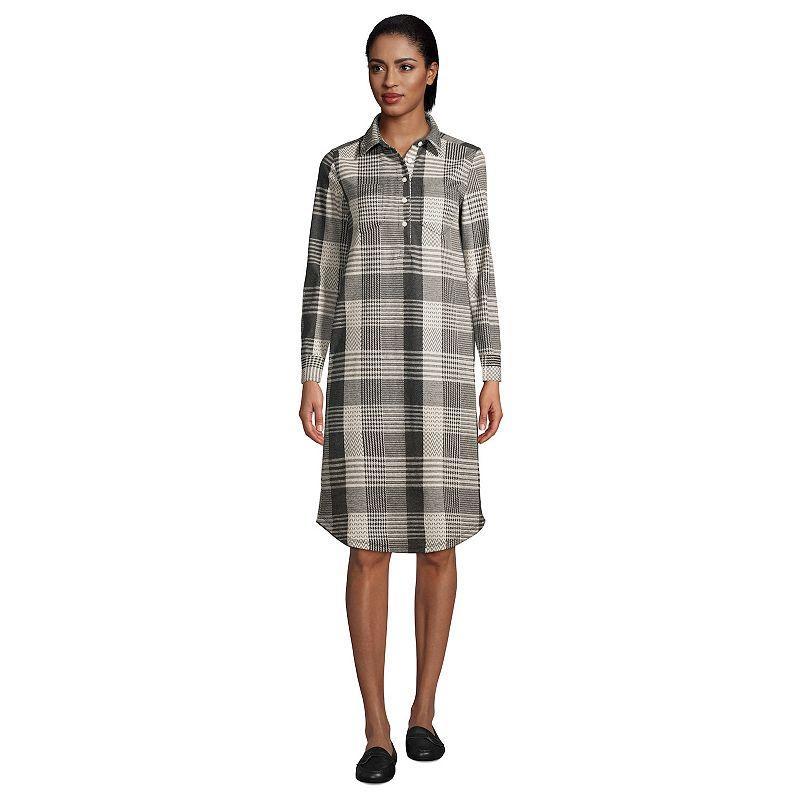 Womens Lands End Sport Knit Shirt Dress Product Image