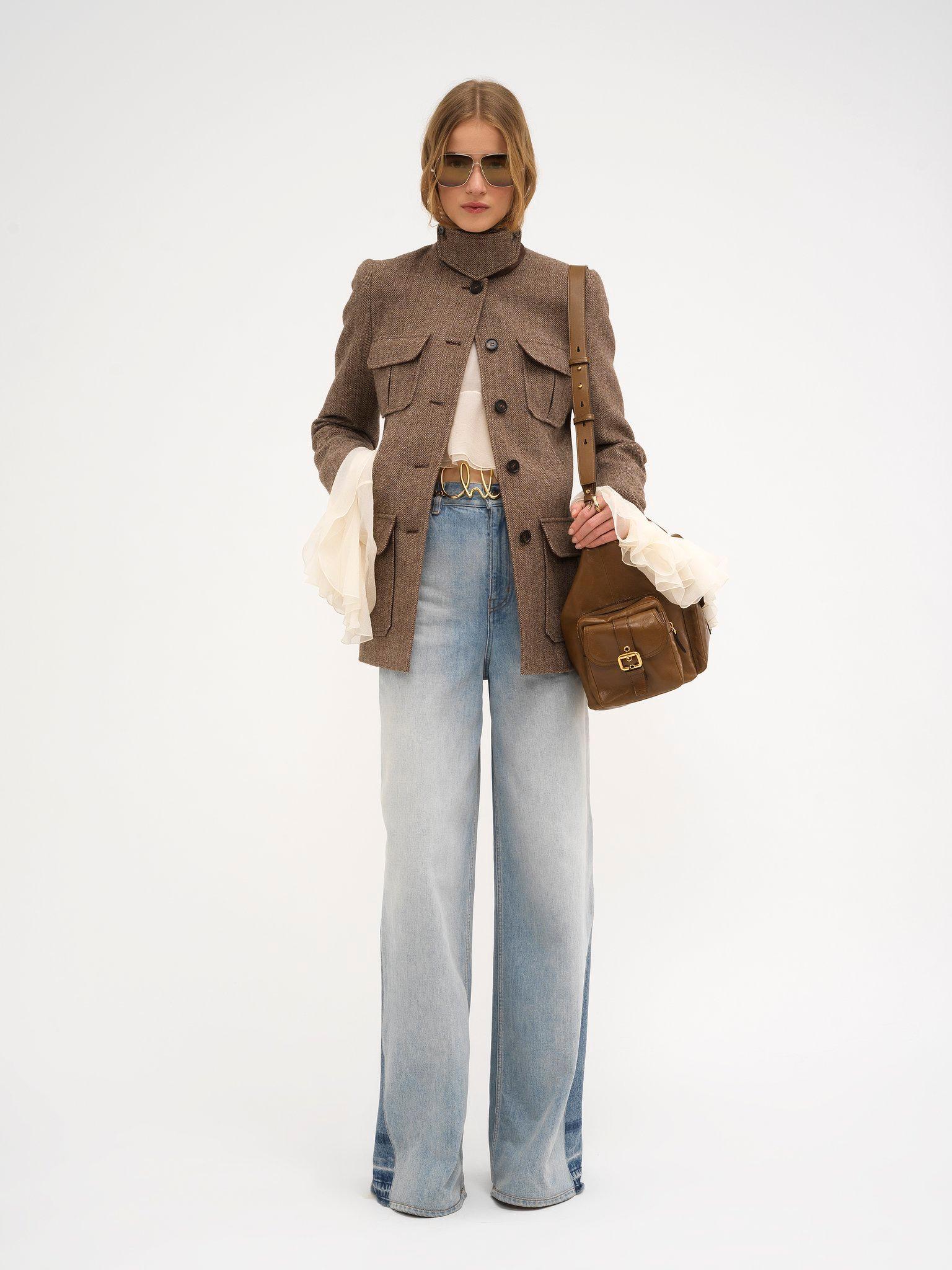 Wide-leg jeans in denim Product Image