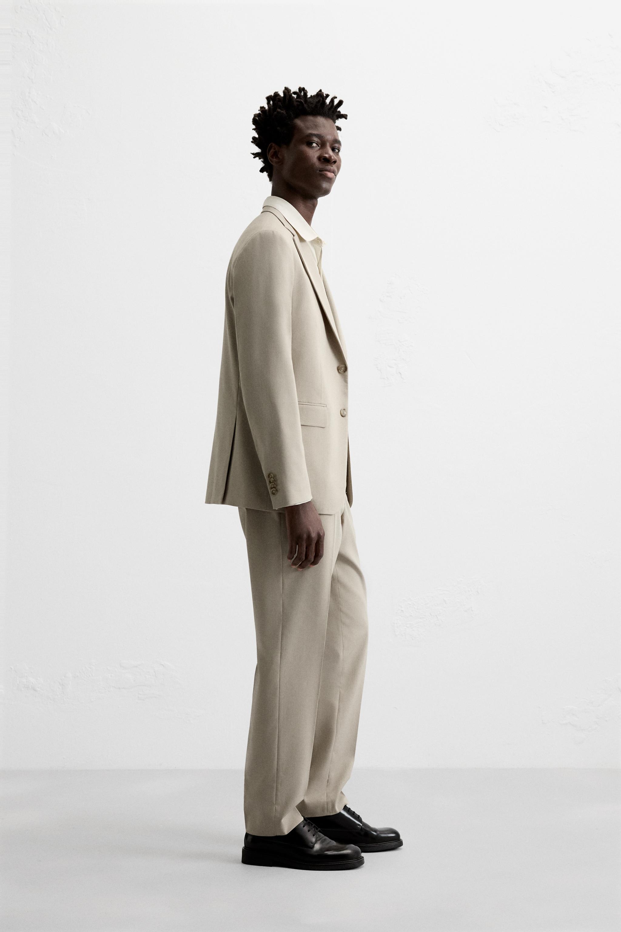 TEXTURED SUIT PANTS Product Image