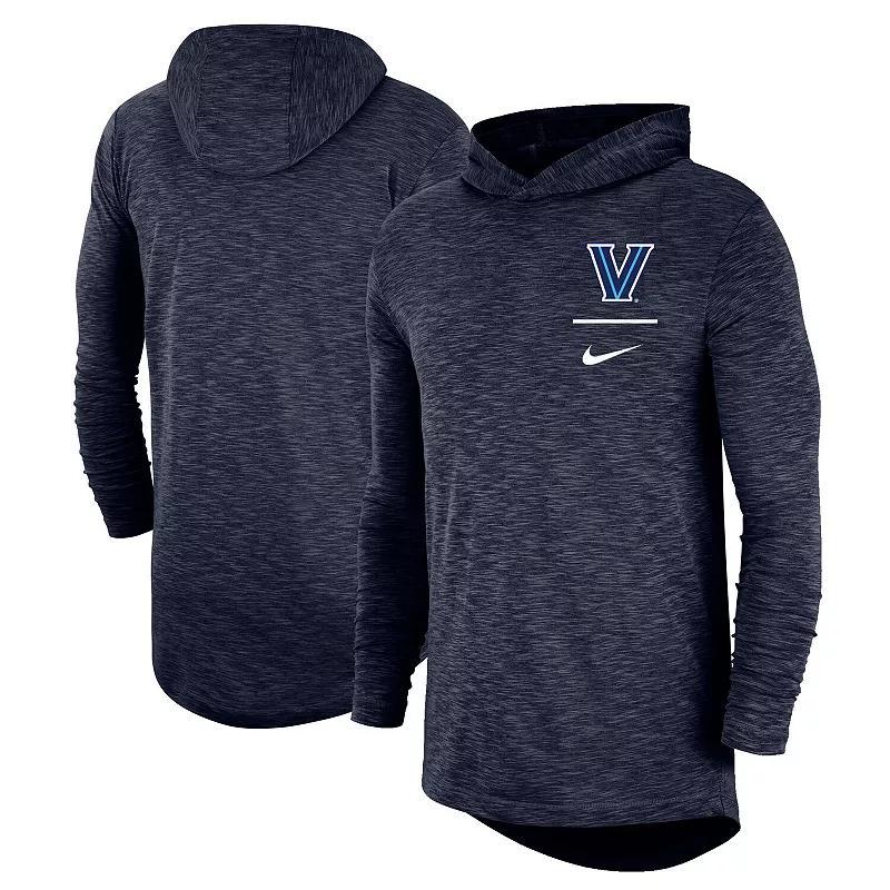 Mens Nike Navy Villanova Wildcats Slub Performance Long Sleeve Hoodie T-shirt Product Image