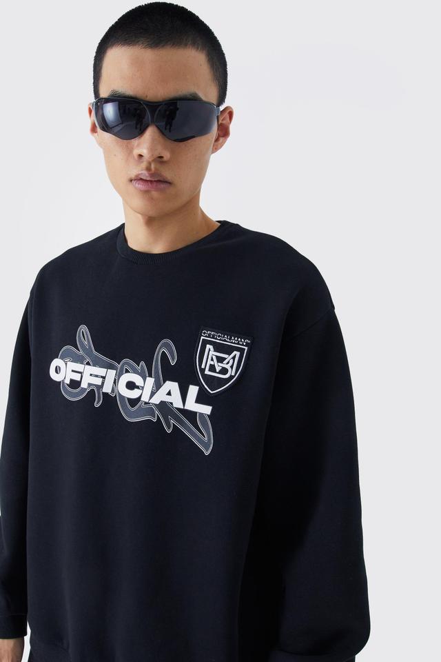 Official Oversized Sweat | boohooMAN USA Product Image