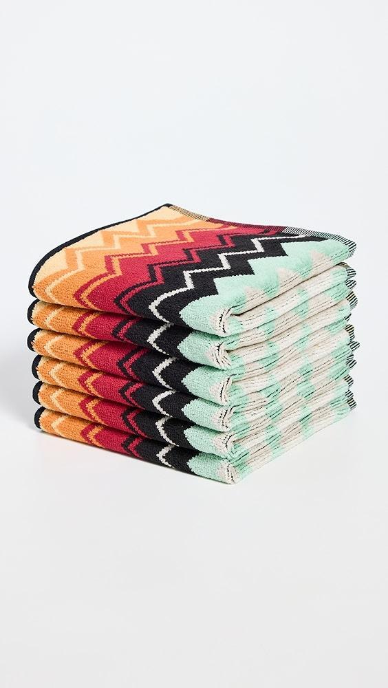 Missoni Giacomo Face Towels 30x30 6 Piece Set | Shopbop Product Image