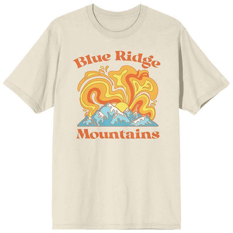 Mens Adventure Society Blue Ridge Tee Beige Product Image