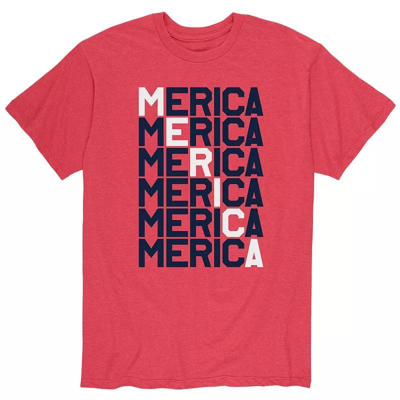 Mens America Repeated Graphic Tee Product Image