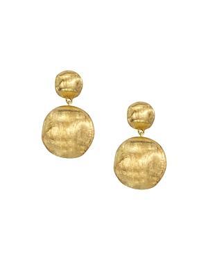 Womens Africa 18K Yellow Gold Small Ball Drop Earrings Product Image