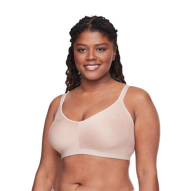 Warners Easy Does It Underarm-Smoothing with Seamless Stretch Wireless Lightly Lined Comfort Bra RM3911A, Womens Toasted Brown Product Image