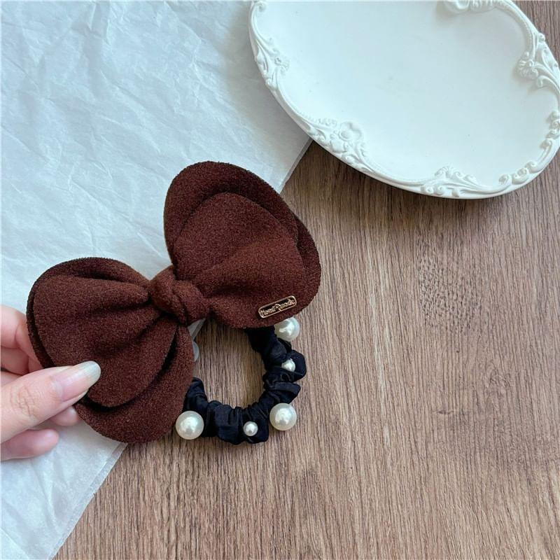 Bow Fabric Hair Tie Product Image