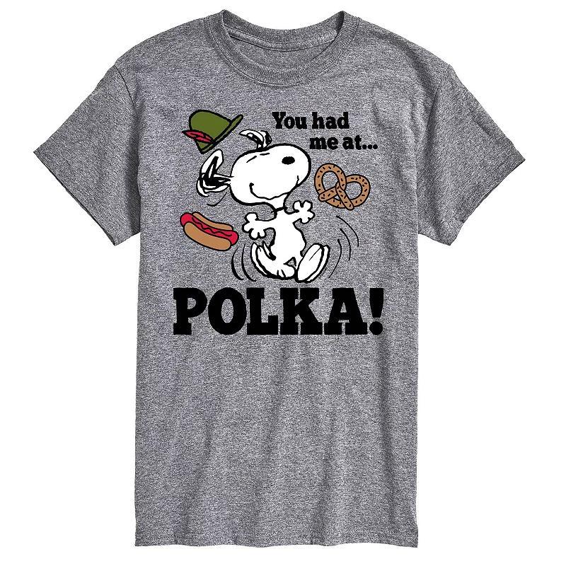 Big & Tall Peanuts You Had Me At Polka Graphic Tee, Mens Product Image