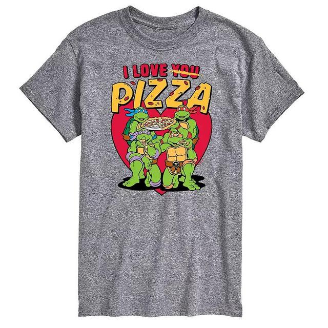 Big & Tall Teenage Mutant Ninja Turtles Love You Pizza Tee, Mens Med Grey Product Image