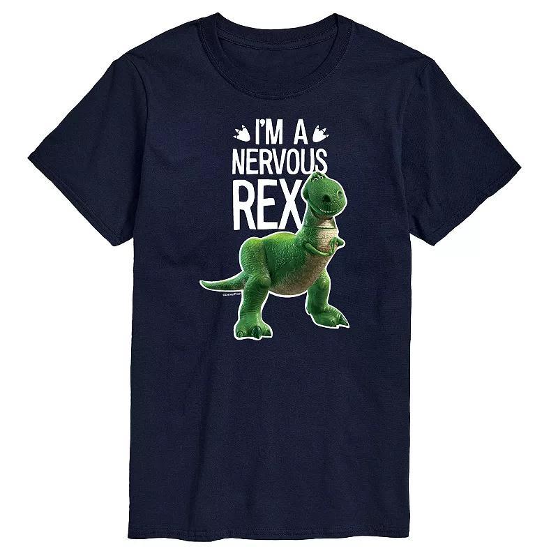 Disney / Pixars Toy Story Big & Tall Nervous Rex Graphic Tee, Mens Product Image