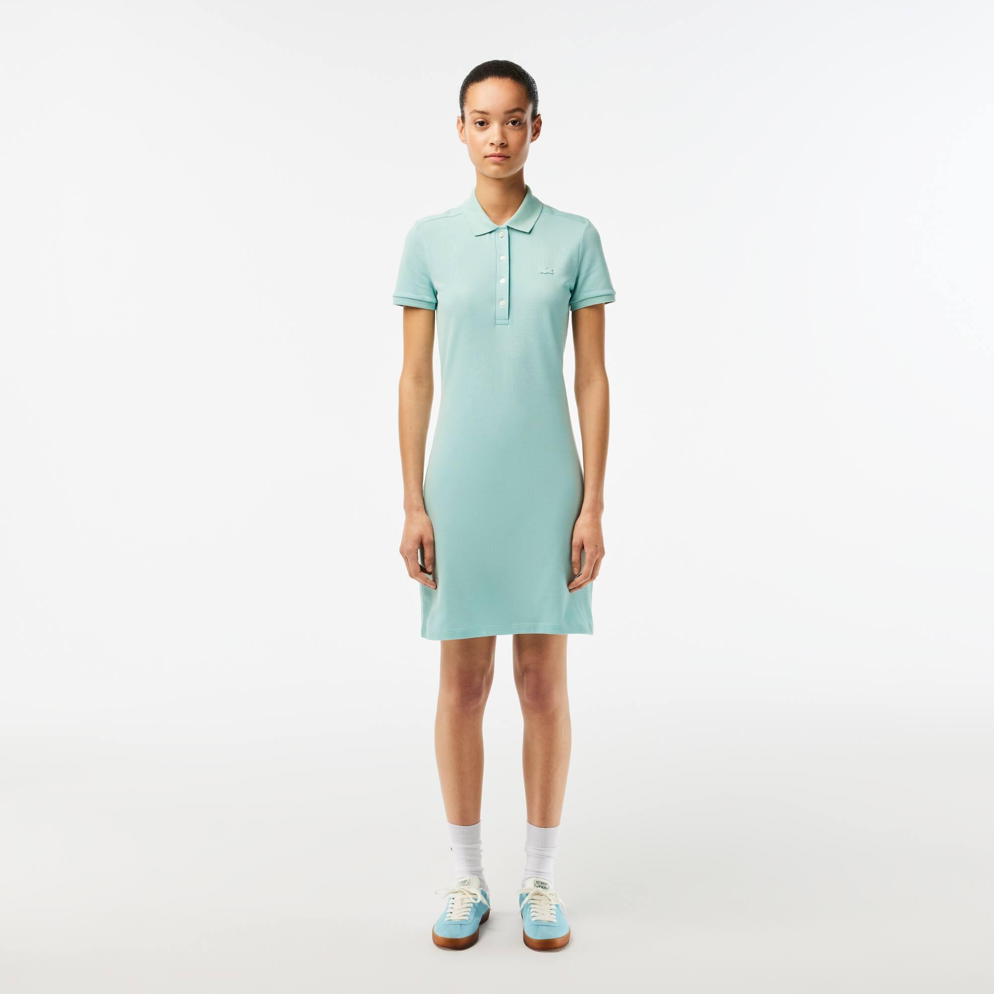 Slim Fit Stretch Piqué Polo Dress Product Image