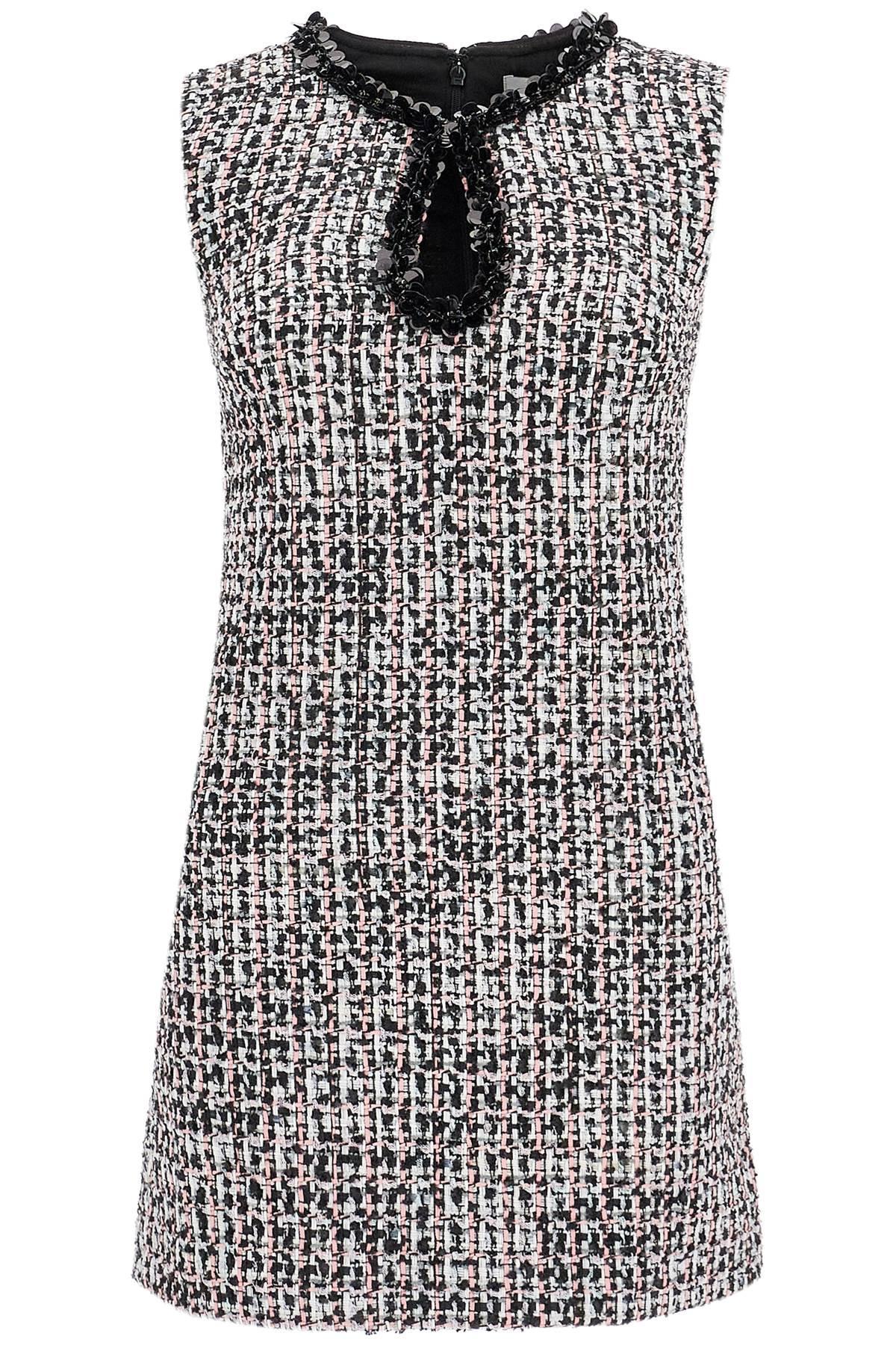 Mini Multicolor Dress With Cut-out In Bouclé Product Image