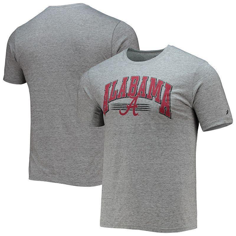 Mens League Collegiate Wear Heathered Gray Alabama Crimson Tide Upperclassman Reclaim Recycled Jersey T-Shirt Product Image