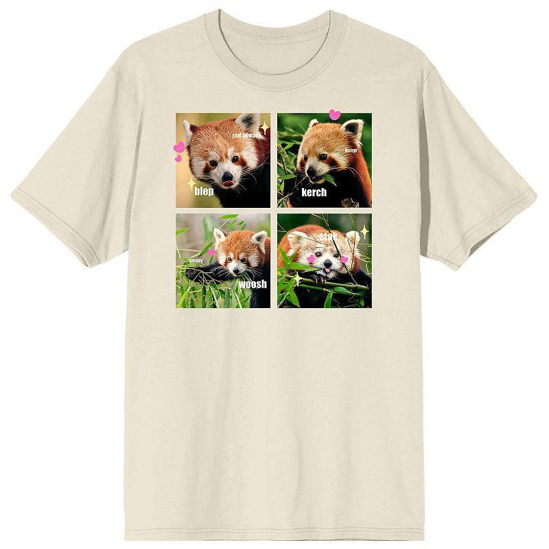 Mens Screenshot Energy Meme Panda Tee White Product Image