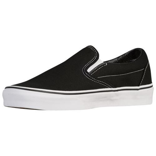 Vans Mens Classic Slip On - Shoes Black/White Product Image