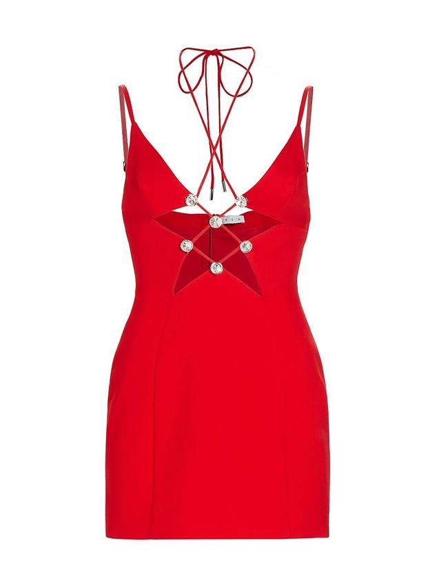 Womens Star Cut-Out Minidress Product Image