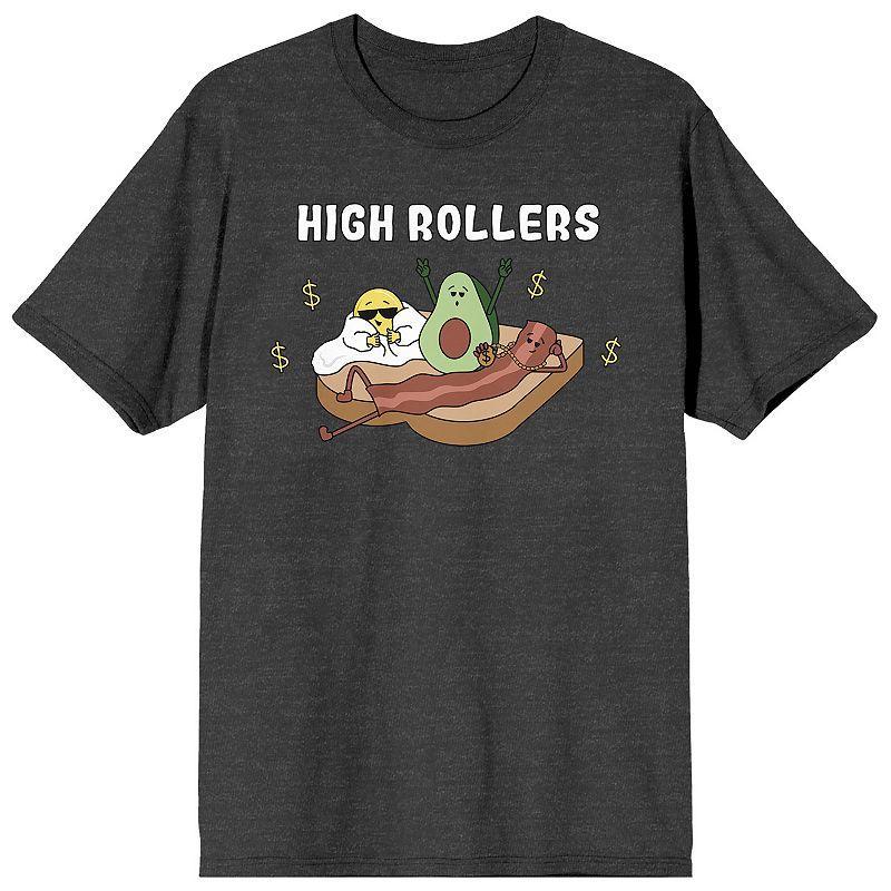 Mens Eggspensive Eggs High Roller Graphic Tee Grey Product Image