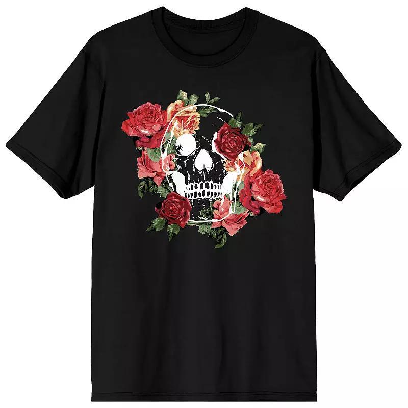 Mens Natural World Skull And Rose Tee Product Image