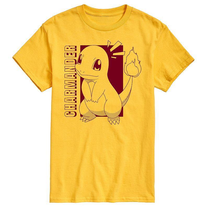 Mens Pokemon Charmander Colorblock Graphic Tee Product Image