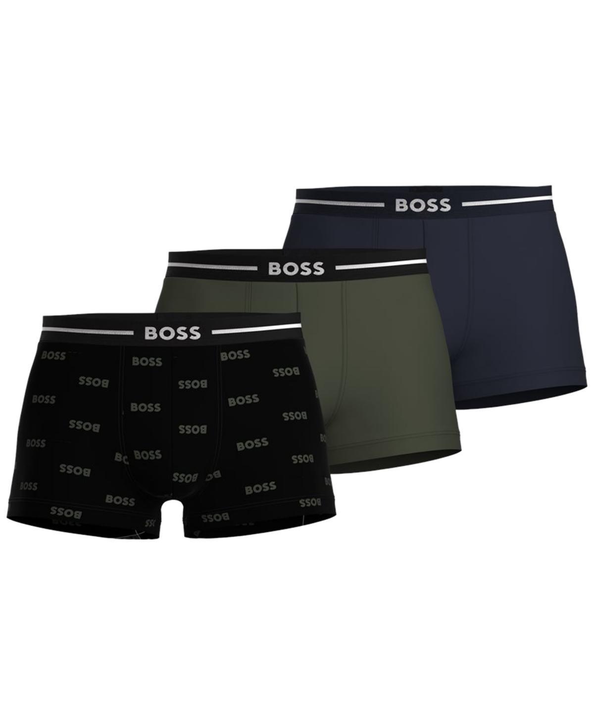 Boss Mens Bold Design Trunks, Pack of 3 Product Image