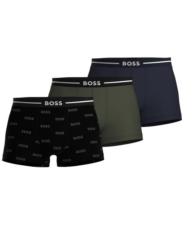 Boss by Hugo Boss Mens Bold Design Trunks, Pack of 3 Product Image