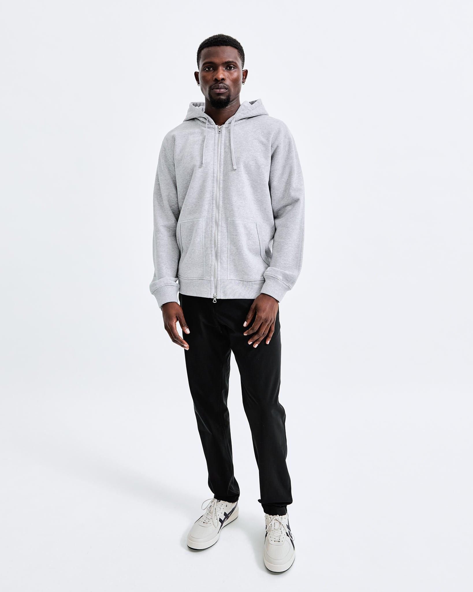 Midweight Terry Classic Full Zip Hoodie - Vault Male Product Image