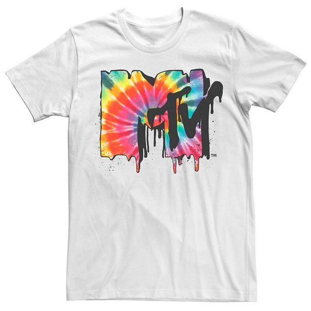 Mens MTV Tie Dye Vibrant Melting Logo Tee Product Image