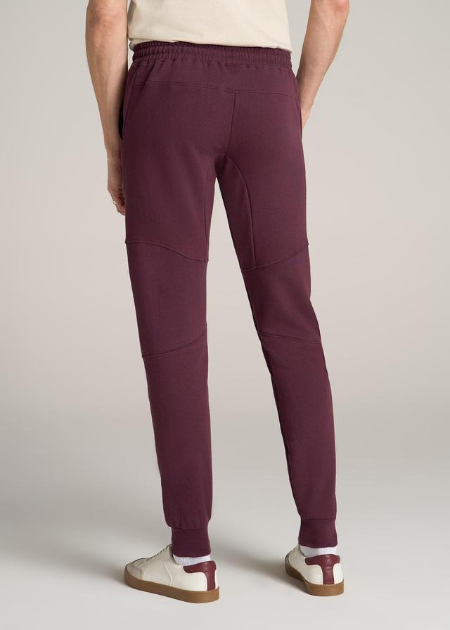 Wearever Fleece Joggers for Tall Men in Maroon Product Image