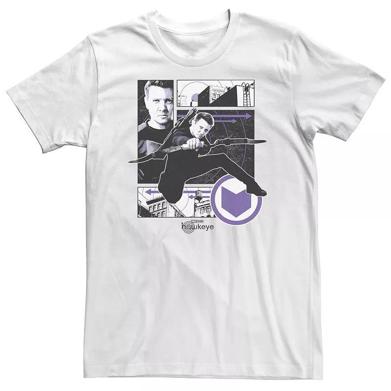 Big & Tall Marvel Hawkeye Portrait Panel Collage Tee, Mens Product Image