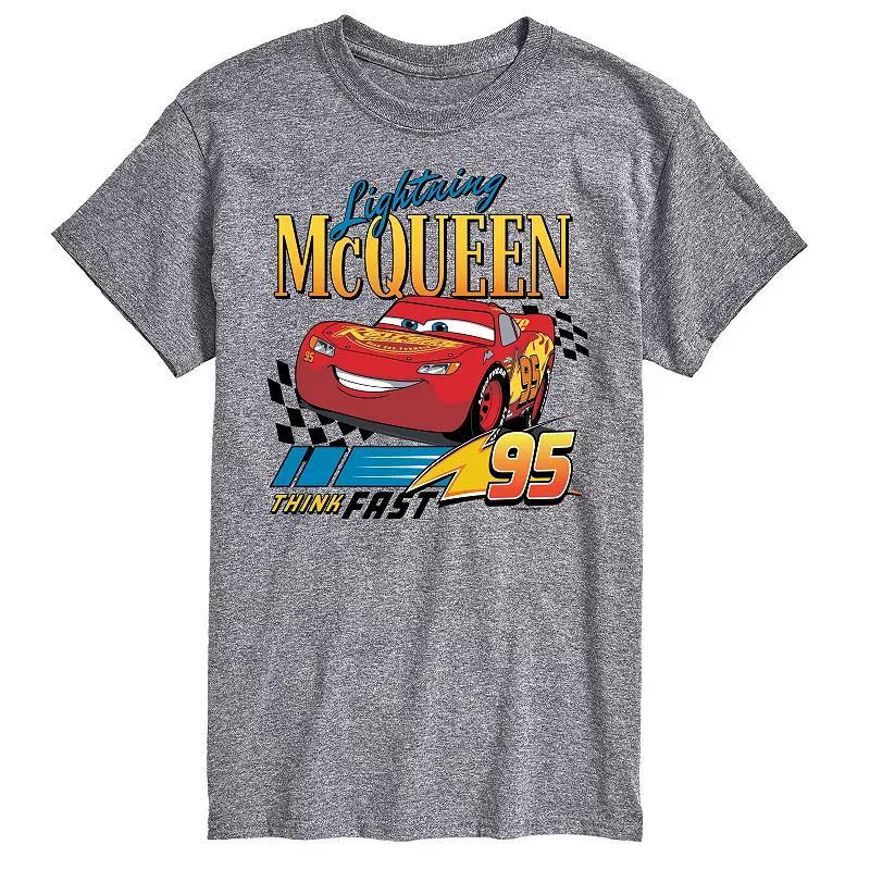 Disney / Pixars Cars Big & Tall Lightning McQueen Graphic Tee, Mens Product Image