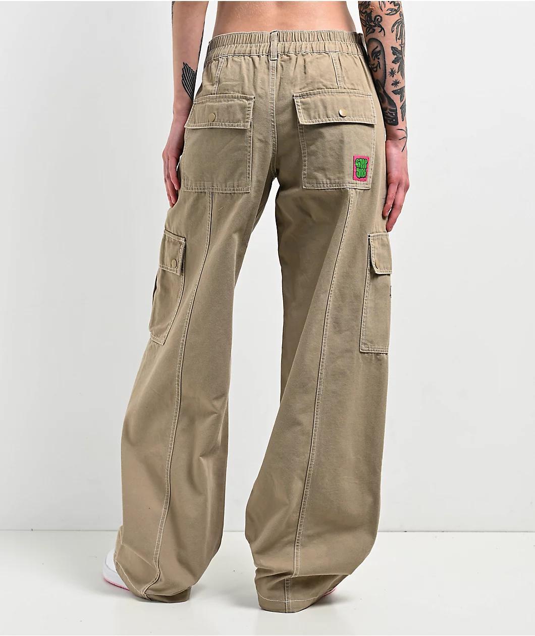 Empyre Alani Low Rise Chinchilla Relaxed Cargo Pants Product Image