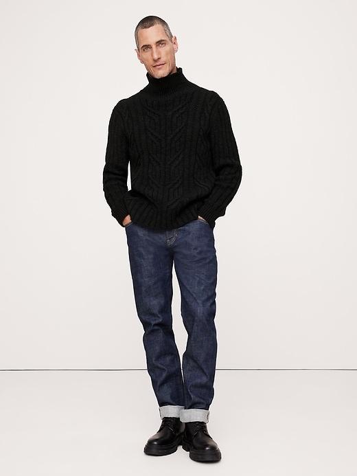 Cotton-Wool Cable-Knit Sweater product image