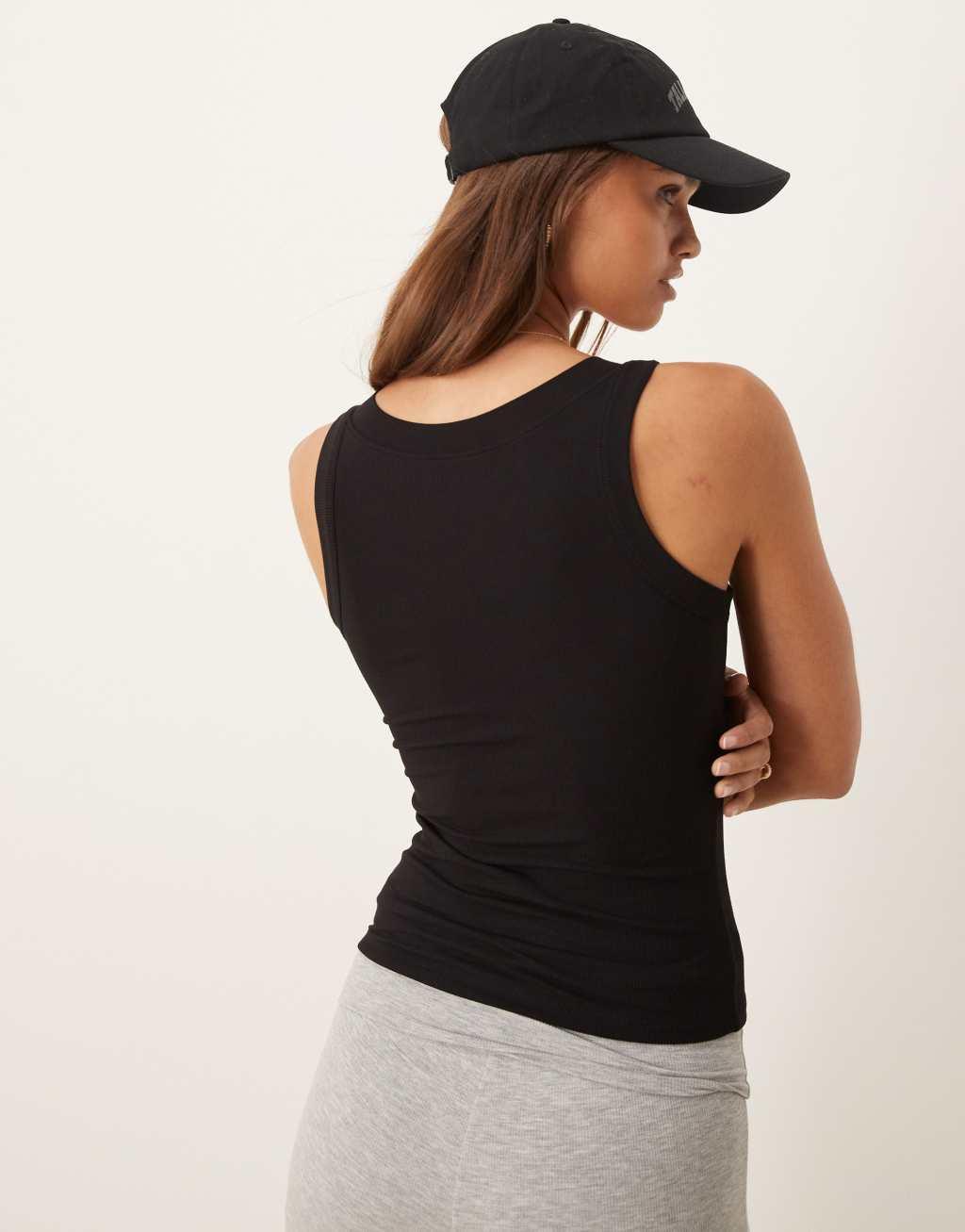 Tala 365 Sculpting Lounge tank top in black Product Image