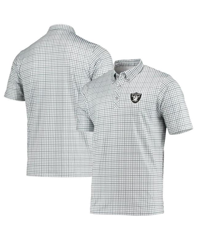 Mens Gray Las Vegas Raiders Deliver Button-Down Polo Shirt - Gray Product Image