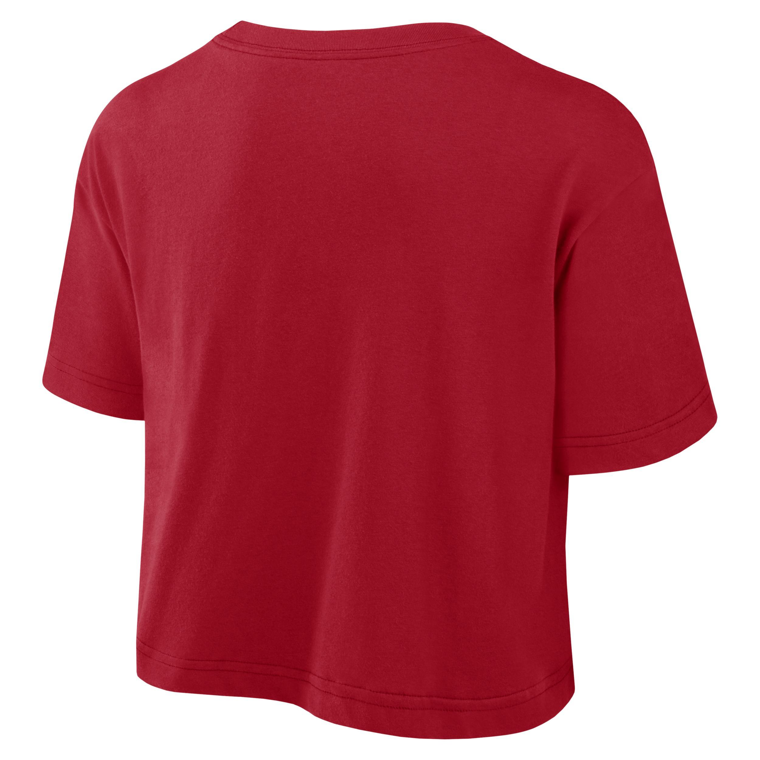 St. Louis Cardinals City Connect Nike Womens Dri-FIT MLB Cropped T-Shirt Product Image