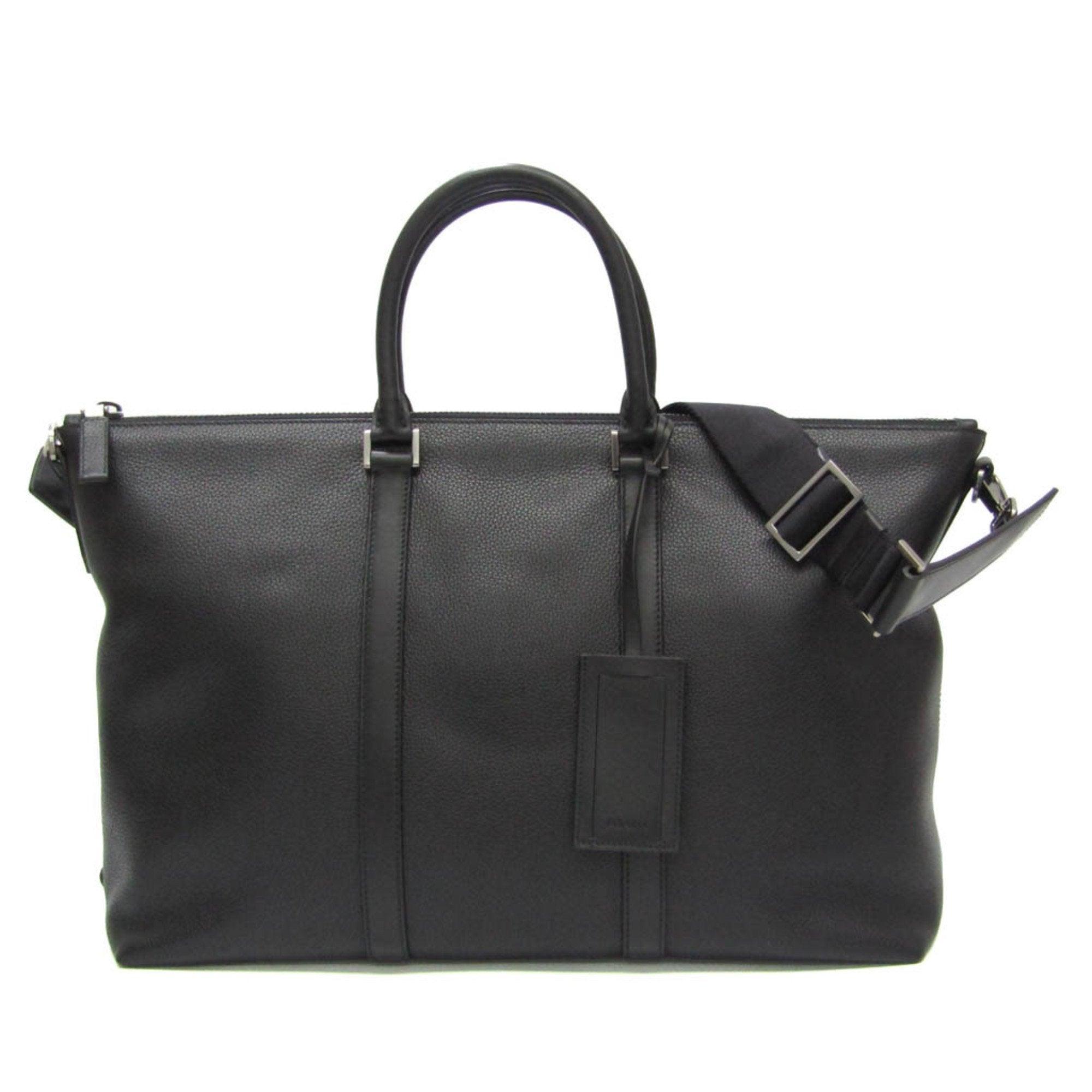 Saffiano Leather Tote Bag () In Black Product Image