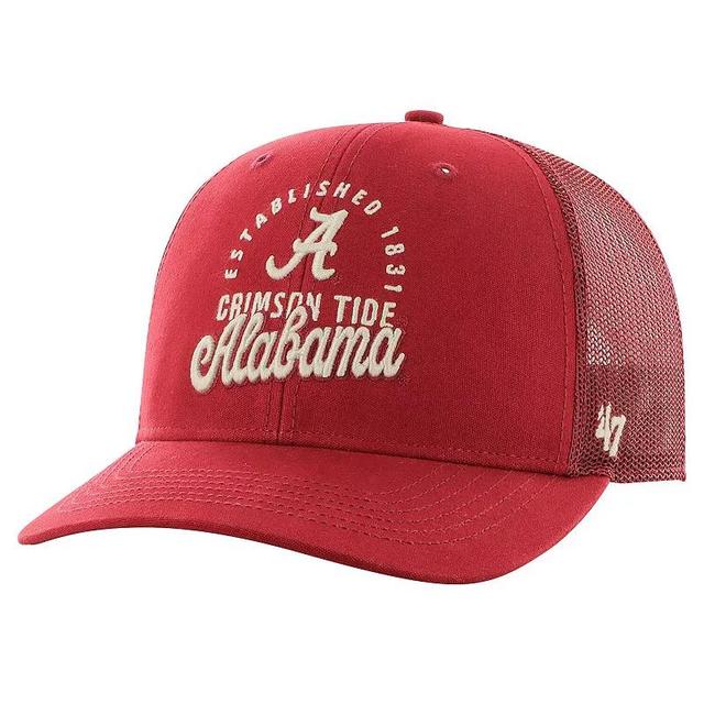 Mens 47 Crimson Alabama Crimson Tide Pitstop Trucker Adjustable Hat Product Image