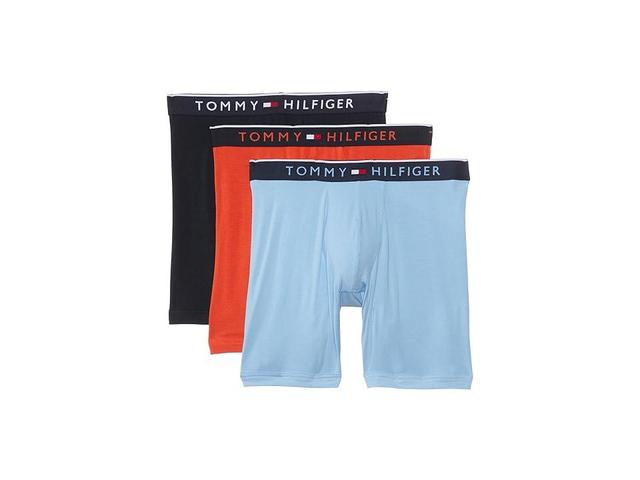 Tommy Hilfiger Smooth Stretch 3-Pack Boxer Brief (Romantic Blue/Deep Orange/Desert Sky) Men's Underwear Product Image