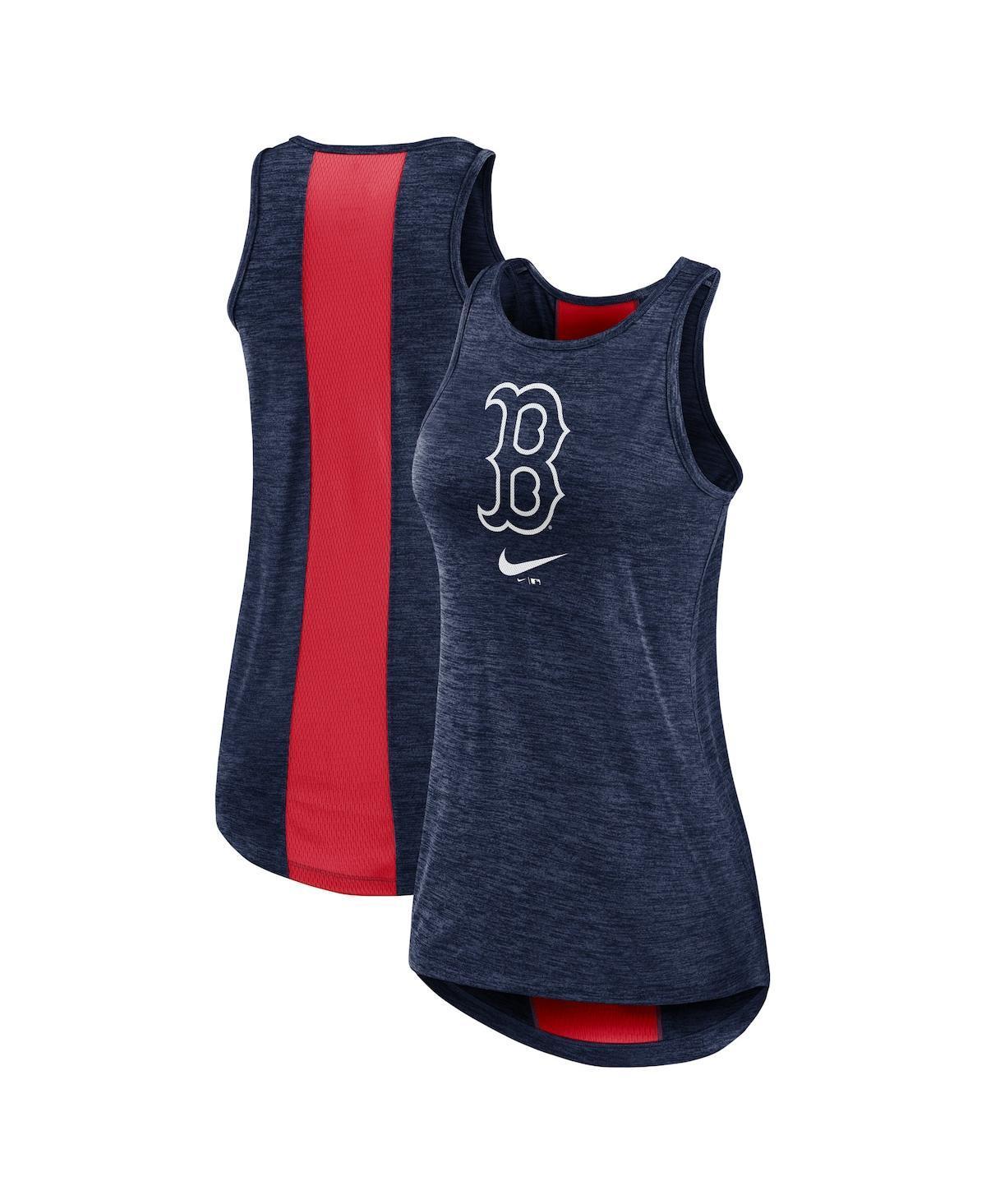 Womens Nike Navy Boston Red Sox Right Mix High Neck Tank Top Product Image