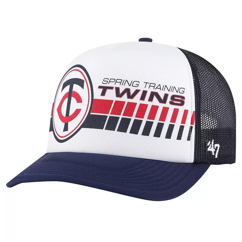 Mens 47 /Navy Minnesota Twins 2024 Spring Training Foam Trucker Adjustable Hat Product Image