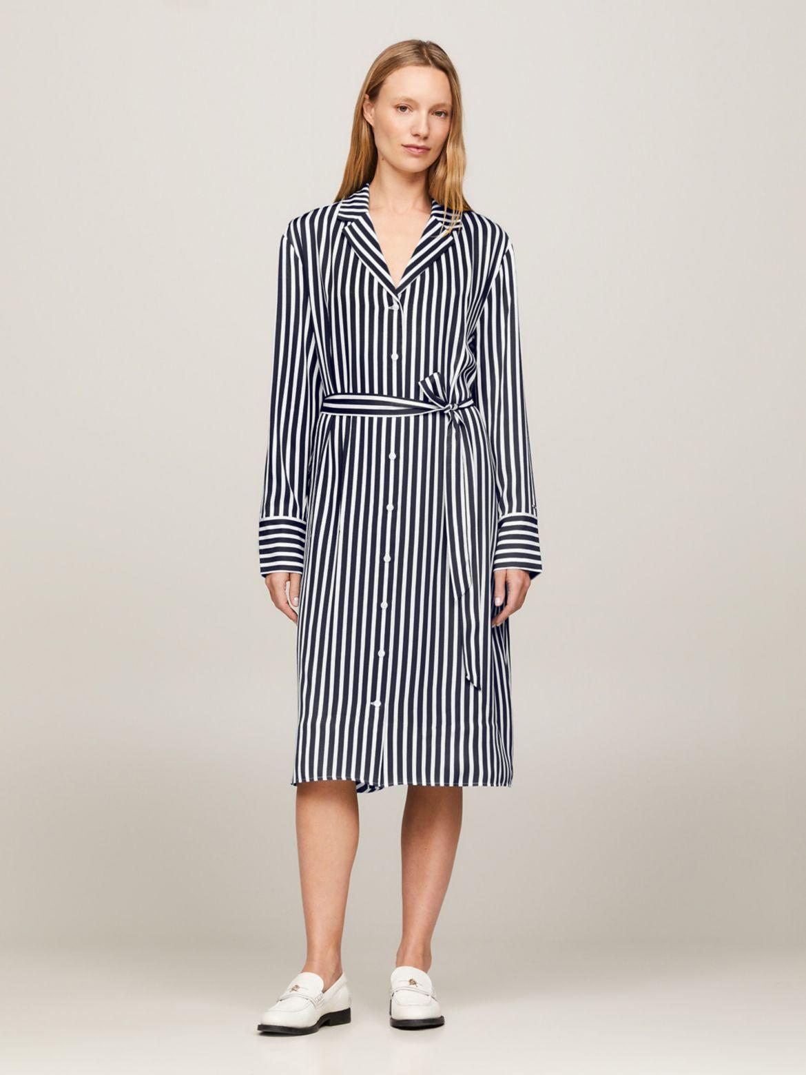 Tommy Hilfiger Women's Stripe Midi Shirtdress Product Image