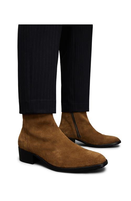 Bonham Suede Zip Boot In Tobacco Product Image